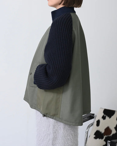 11月23日ライブ Herencia<br>Hybrid Knit Sleeve Coat