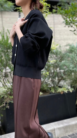 cafune<br>Vネックリブカーディガン