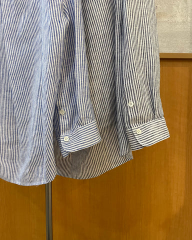 4月29日ライブ BLUE F RONCE<br>キーネックリネン折り返しシャツ