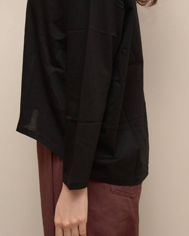 Praia<br> シルケット合皮ボックスロングTシャツ
