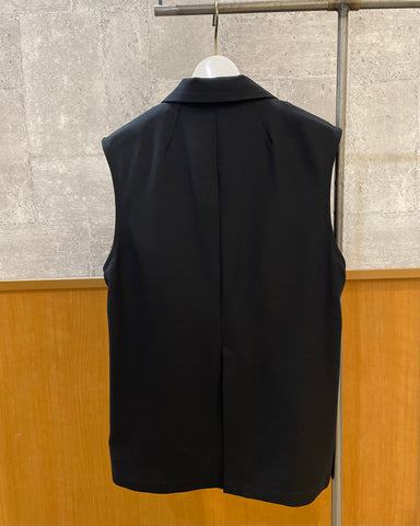 mink chair<br> ツイルダブルブレストジレ