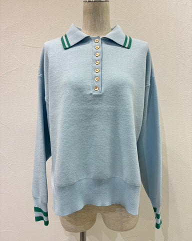 CYAN TOKYOご予約<br> プレーティングニットポロ