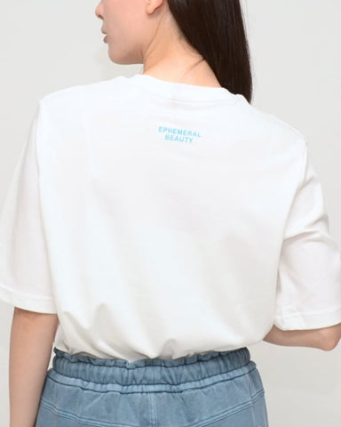 Praia<br>月下美人プリントTシャツ