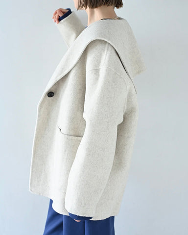 Herencia<br> Sailor Collar Short Coat