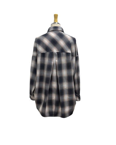 ayane予約<br> コットンチェックシャツ