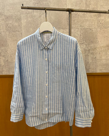 3月29日ライブ BLUE F RONCE <br> ストライプリネンシャツ