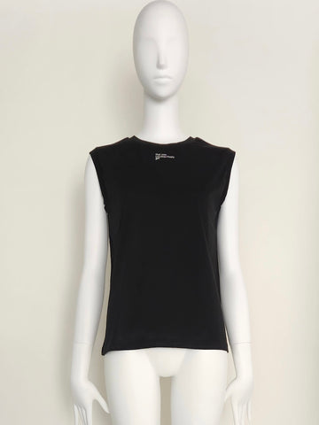 Boutique Ordinary<br> Sheer Sleeveless Logo T-shi