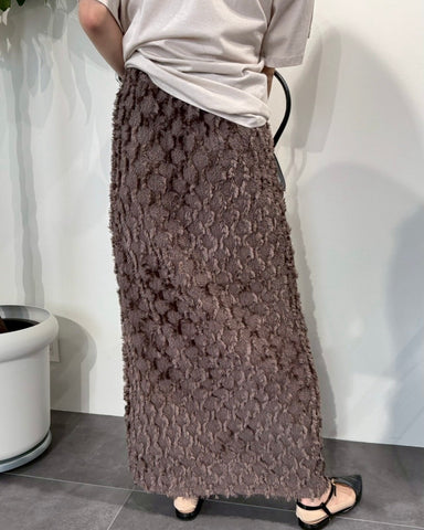 7月17日ライブcafune<br>fringe jacquard tight skirt