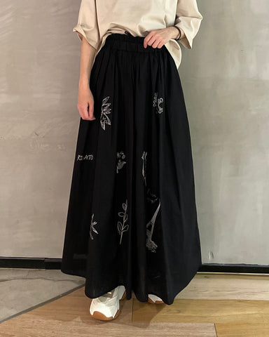 3月20日ライブ RILATO<br>刺繍フレアスカート