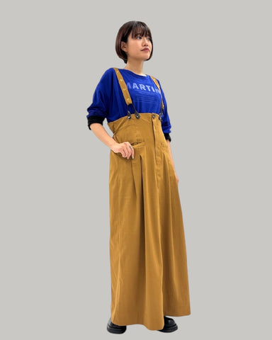 8月10日ライブ<br>ayane ビンテージ加工ポリエステルジャンパースカート