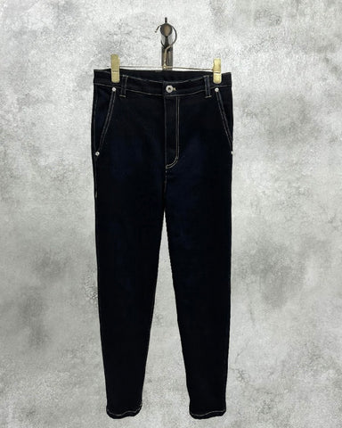 ayane予約<br>裏起毛スキニーデニムパンツ　レギュラー丈