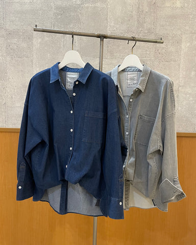 8月29日ライブ<br>BLUE FRONCE 2wayストレッチデニムシャツ