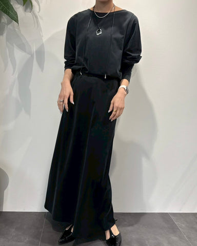 cafune<br>フィブリルキュプラジャジーバックフレアスカート