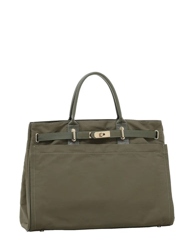 Stoy.<br> ポリエステルベルテッドトートバッグ