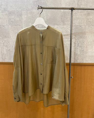 PASSIONE<br>バックギャザーシアーシャツ