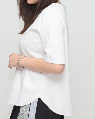 Praia<br> ソフトポンチバックスリットTシャツ