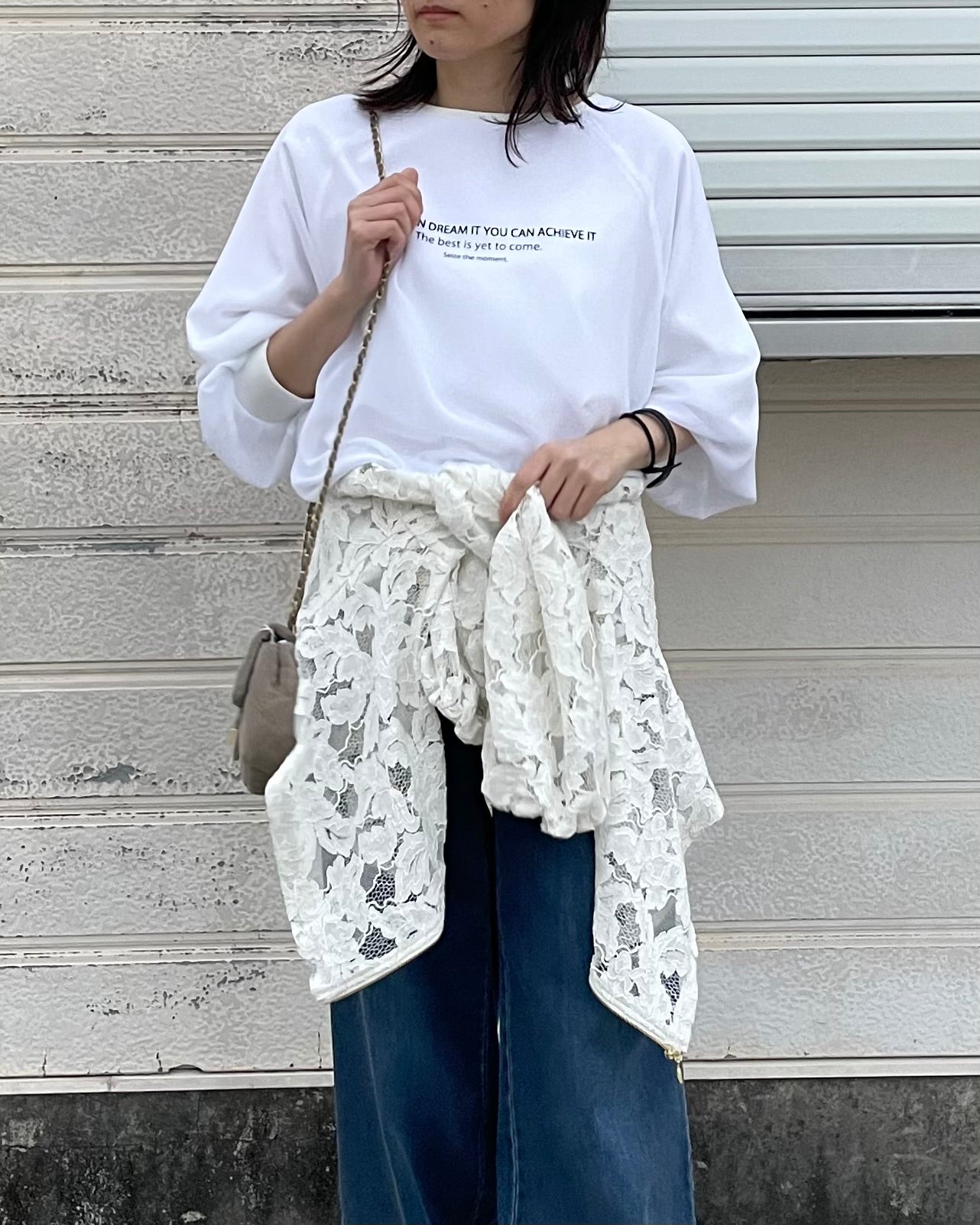 PASSIONE<br>シアーレイヤードロゴカットソー