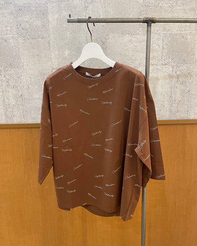 RILATO<br>ランダムロゴ5分袖Tシャツ