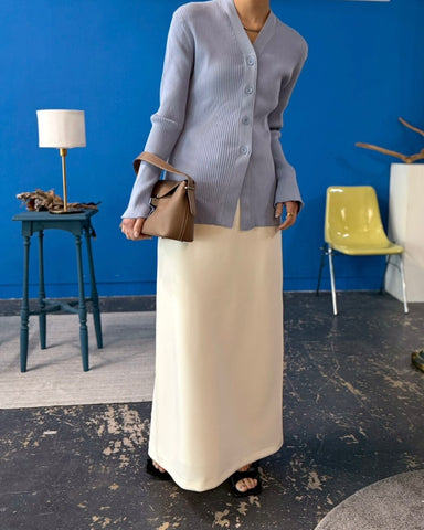 cafune<br> double knit back flare skirt