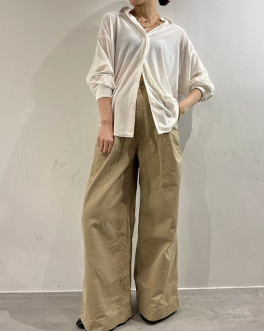 9月21日ライブ cafune<br> velour relax shirt