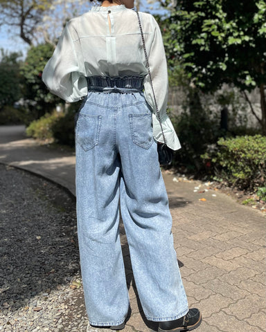 anana<br> キャンディースリーブセミシアーブラウス