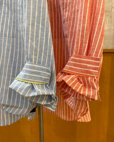 3月29日ライブ BLUE F RONCE <br> ストライプリネンシャツ