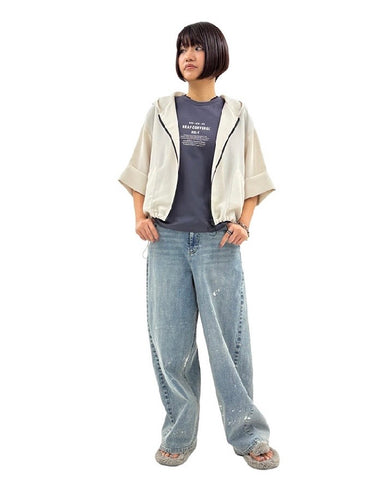 4月26日ライブ ayane<br>メッシュフーディブルゾン