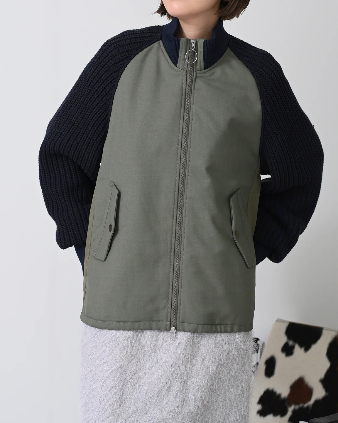 11月23日ライブ Herencia<br>Hybrid Knit Sleeve Coat