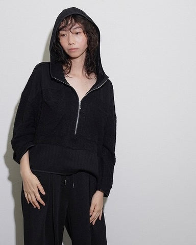 CYAN TOKYOご予約<br> ショートフェザーコンビフーディ