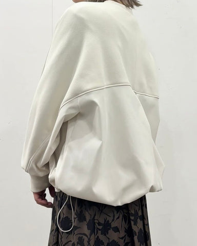 mink chair<br>裏起毛ツイルドッキングプルオーバー