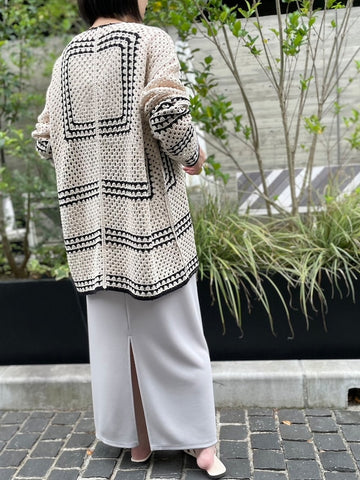 cafune<br>crochet knit cardigan