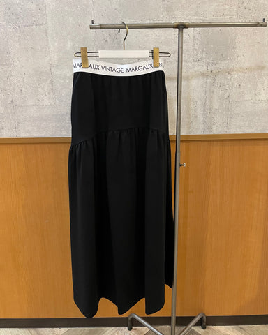 10月2日ライブ MARGAUX VINTAGE<br> ロゴウエストギャザースカート