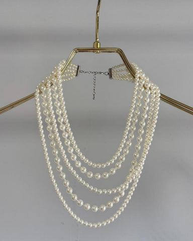 Margaux Vintage <br>5連パールネックレス