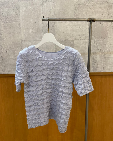 cafune<br>シャーリングエンボス風半袖トップス