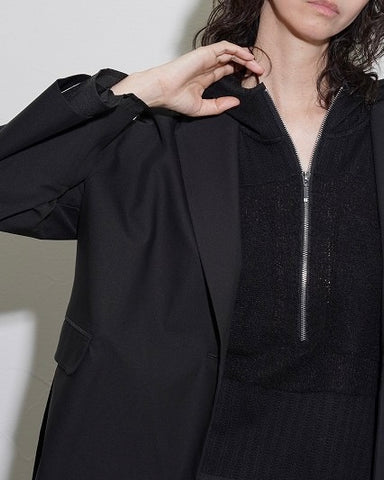 CYAN TOKYOご予約<br> ショートフェザーコンビフーディ