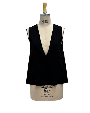 ayane予約<br> ストレッチジョーゼット深Vベスト