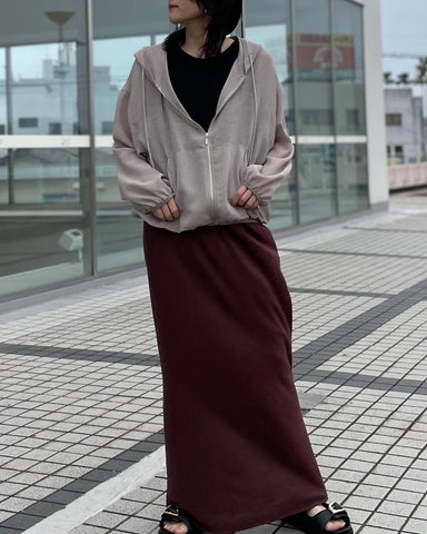 4月3日 cafune<br>リネンライクZIPフーディ