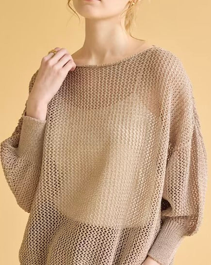 SUGAR ROSE<br>ラメ入り和紙トップス