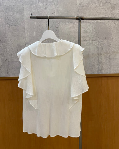 cafune<br>コットンフリルブラウス