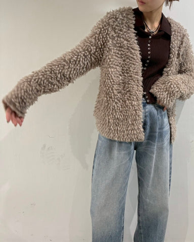 10月19日ライブ cafune<br> loop yarn knit jacket