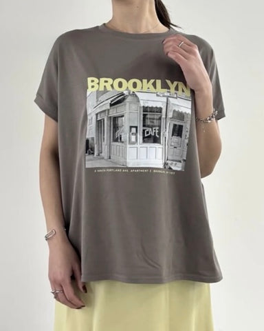 6月6日ライブ<br>mink chair<br>BROOKLYNフォトプリントTEE