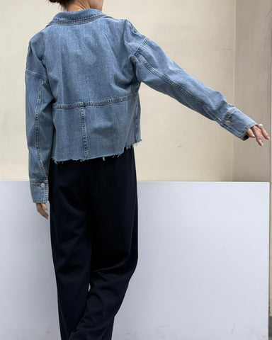 <br>カットオフデニムシャツ