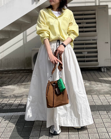 cafune<br>tencel stripe shirt