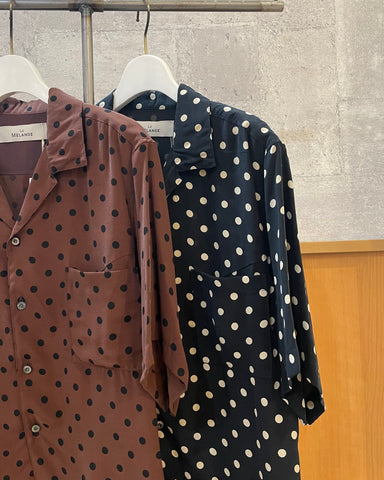 4月19日ライブ LE MELANGE<br>ドット半袖シャツ