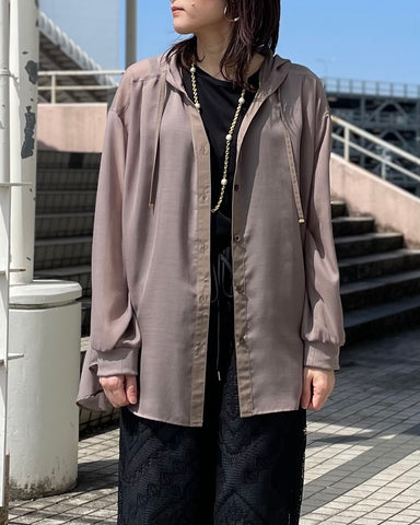 3月23日ライブ mink chair<br>シアーフーディブラウス