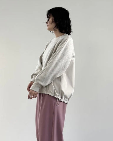 mink chair<br>裏起毛ツイルドッキングプルオーバー