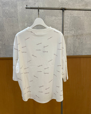 RILATO<br>ランダムロゴ5分袖Tシャツ