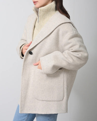 Herencia<br> Sailor Collar Short Coat