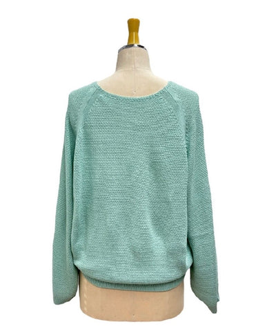 ayane予約<br>ラーベン編みラグランニット