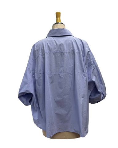 ayane予約<br>ボタンタックスリーブシャツ